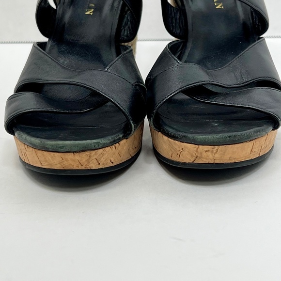 Cole Hann X Nike Air Marisa Wedge Black Espadrille Sandals Sz 5B - Picture 7 of 15